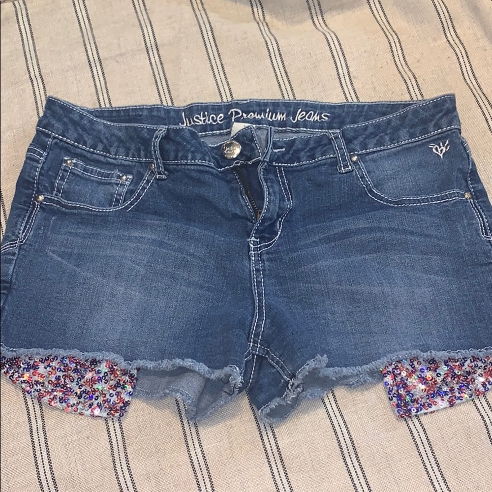 Sequins kids shorts